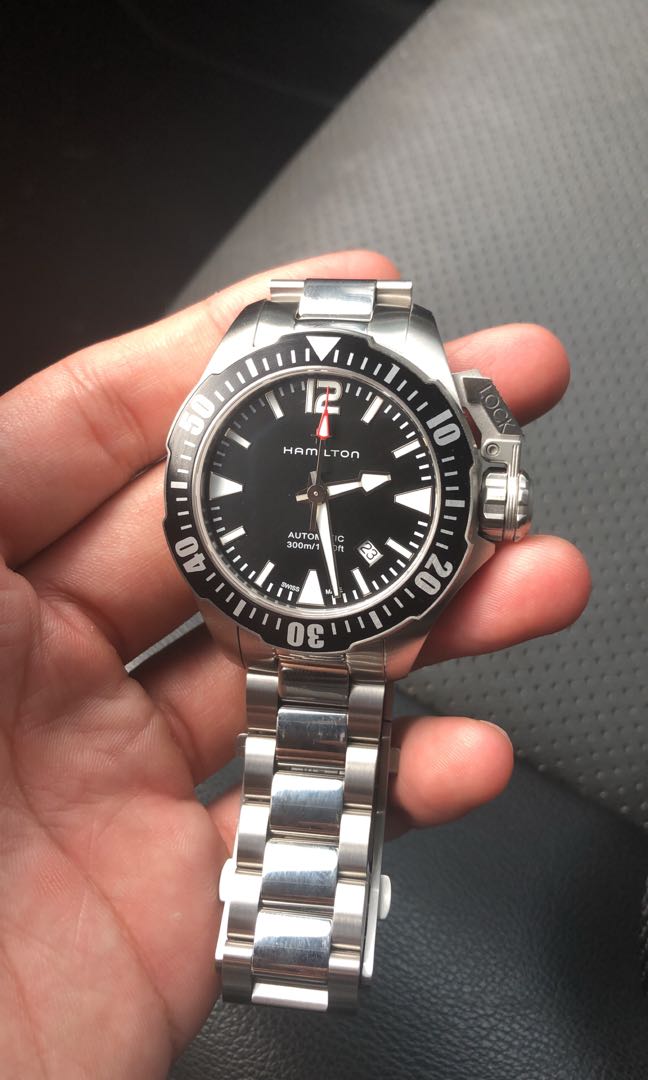 hamilton 汉米尔顿 蛙人表 300m, 名牌精品, 精品手表 在carousell