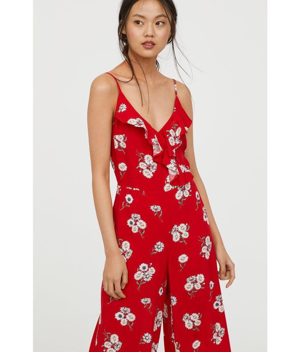 red jumpsuit h&m
