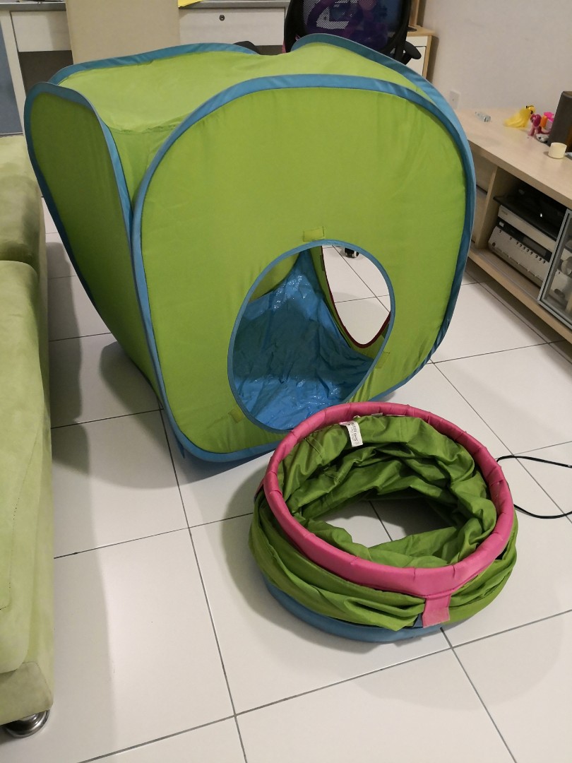 IKEA busa play tunnel and tent, Hobbies & Toys, Toys & Games on Carousell