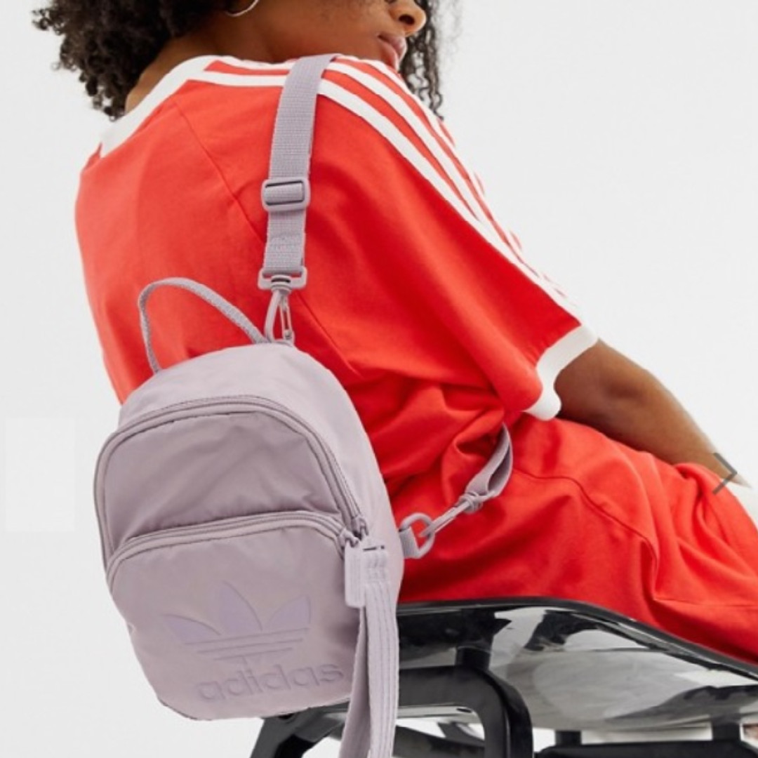 In Stock Adidas Mini Backpack Purple Women s Fashion Bags