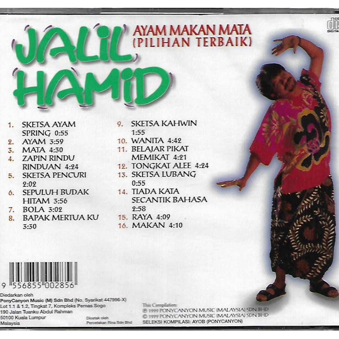 Jalil Hamid Ayam Makan Mata Pilihan Terbaik CD, Music u0026 Media 