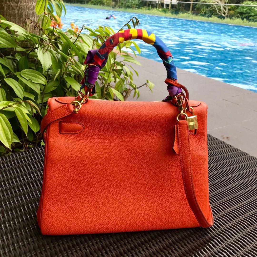 Brandlover Cafe - 👜Hermes Kelly28 etoupe PHW togo stamp Y NEW