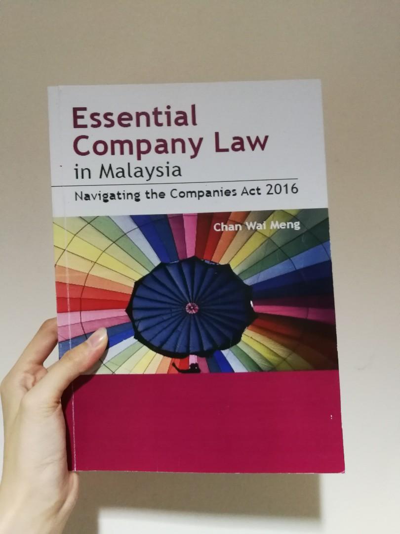Law Book Essential Company Law In Msia By Chan Wai Meng Textbooks On Carousell