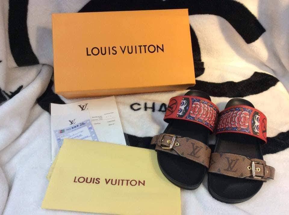 Louis Vuitton Bom Dia Size 38 or 25cm, Women's Fashion, Footwear