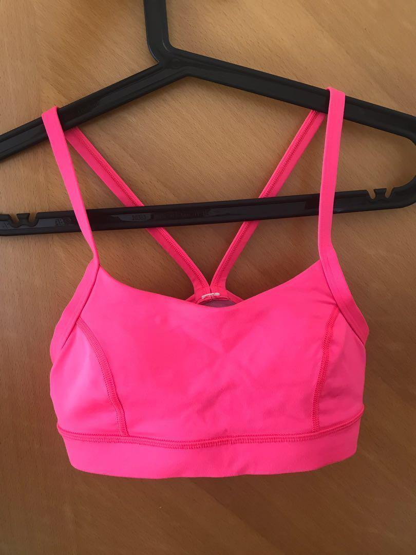 pink yoga bra