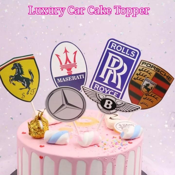 Cake with Jaguar car and logo - The House of Cakes