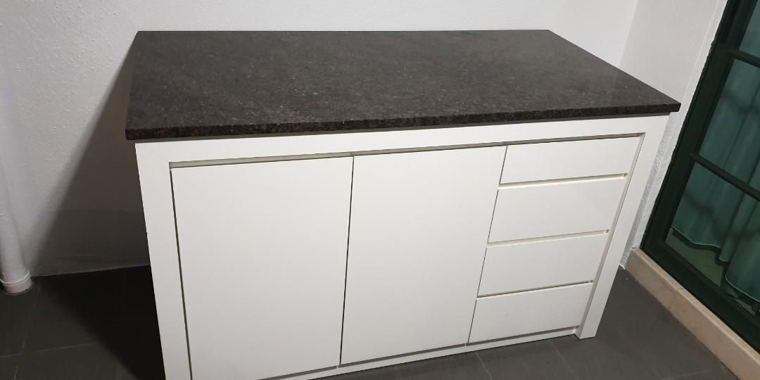 Marbletop Kitchen Island Table Cabinet Furniture Tables Chairs
