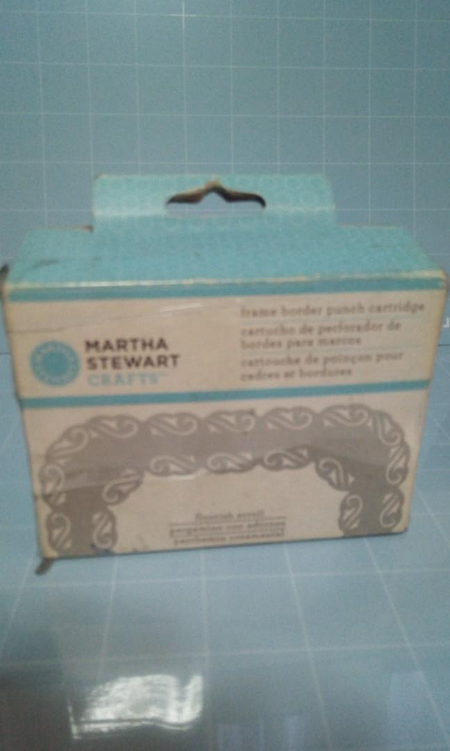 Martha Stewart Frame Border punch cartridge (Category: Craft Supplies & Tools) located in Quezon City. Submitted by mjlifoc (Listing ID 210091674, Image 2). Description: Martha Stewart Frame Border punch cartridge Design - Flourish Scroll Check out my shopee store https://shp.ee/rqkibjjBrand New.