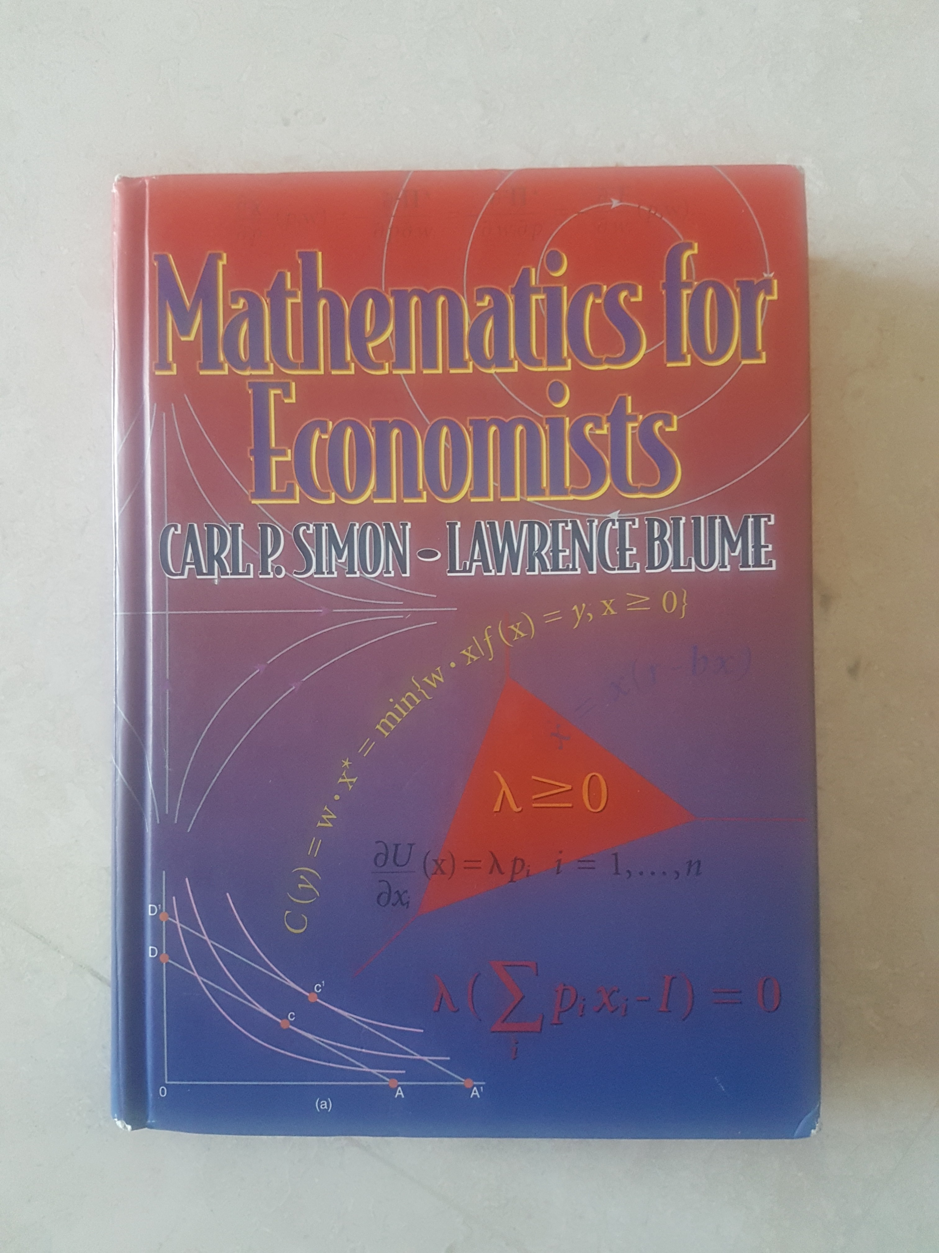 Mathematics for Economists by Carlp.Simon - Lawrence Blume, Hobbies ...