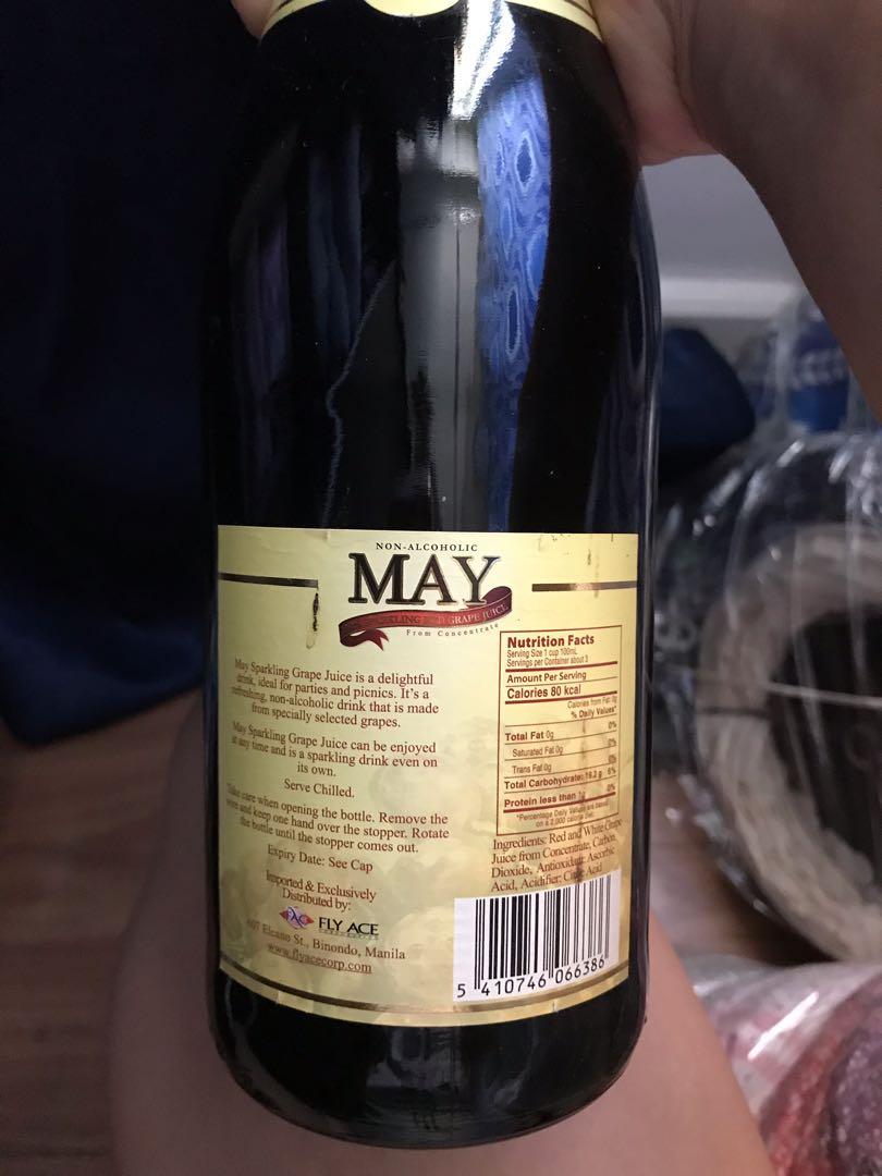 May Sparkling Grape Juice, Food & Drinks, Beverages on Carousell