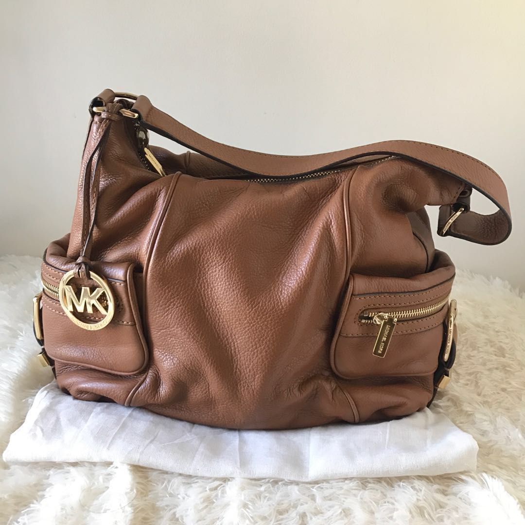 michael kors gold satchel