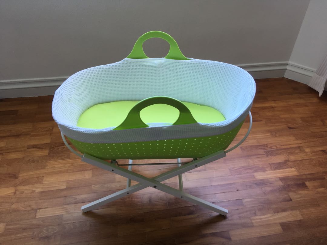 Moba bassinet stand mattress sheets Babies Kids Baby Nursery Kids Furniture Cots Cribs on Carousell