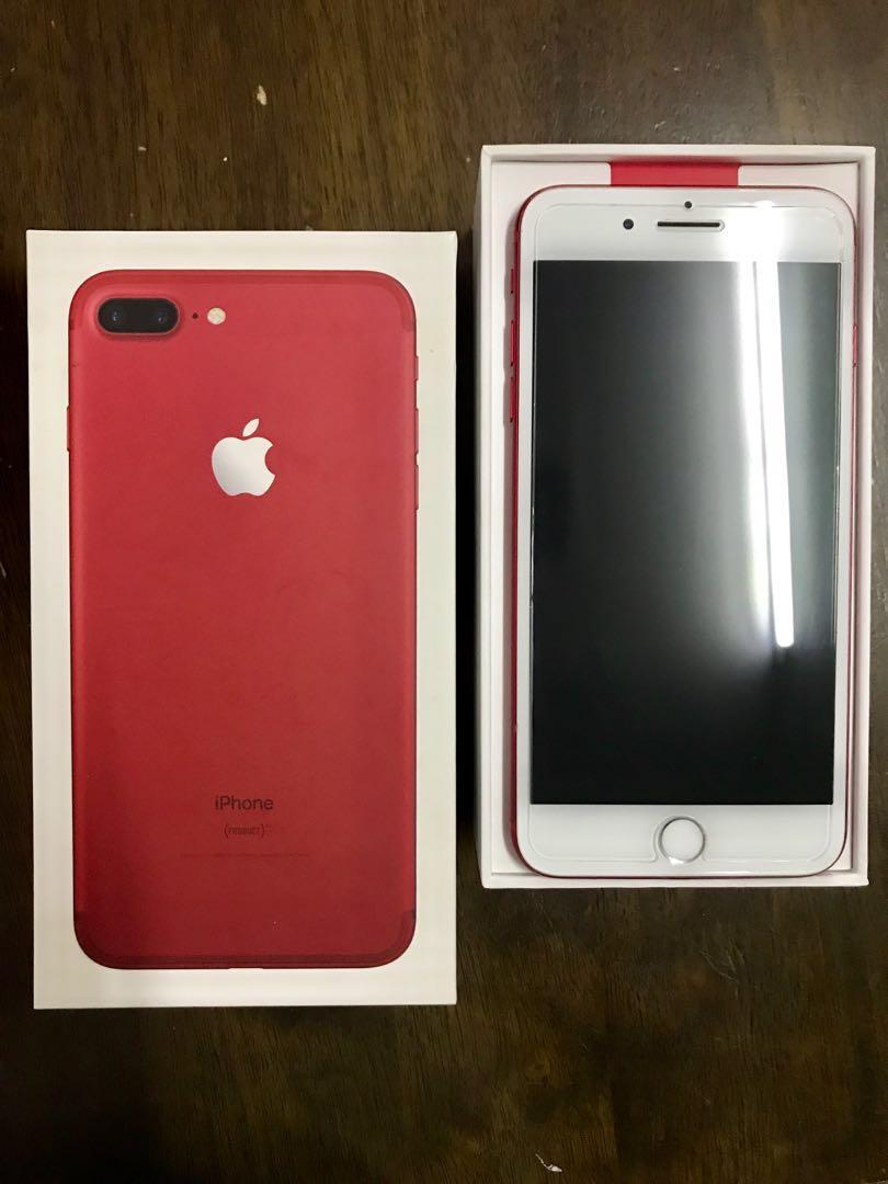 my set iphone 7 plus red 128gb mobile