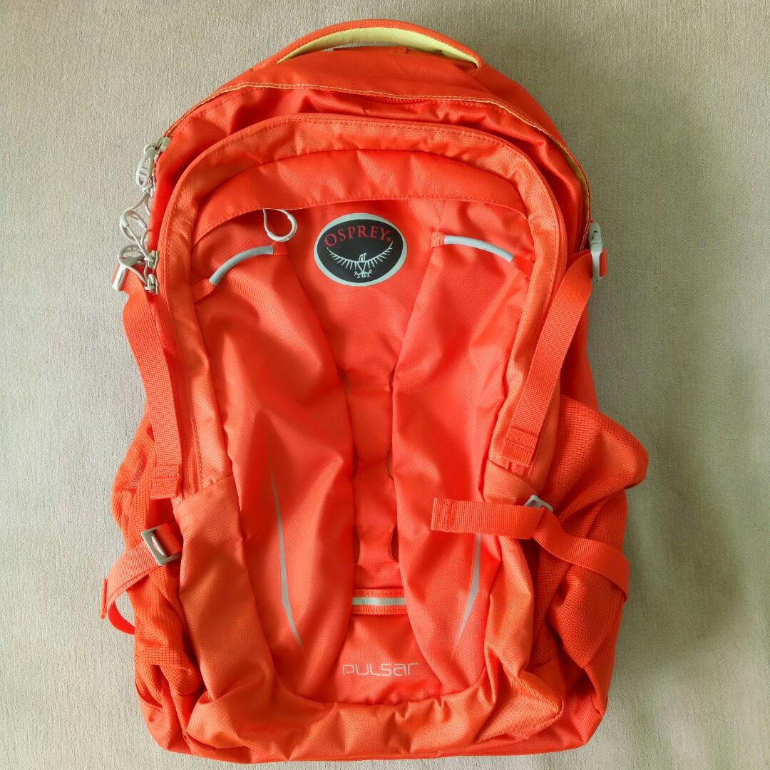 osprey orange backpack