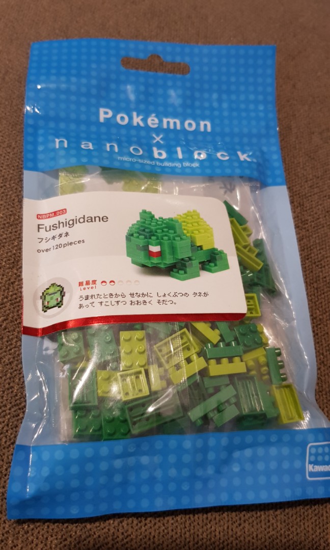 Nanoblock Pokemon Bulbasaur, Hobbies & Toys, Toys & Games on Carousell