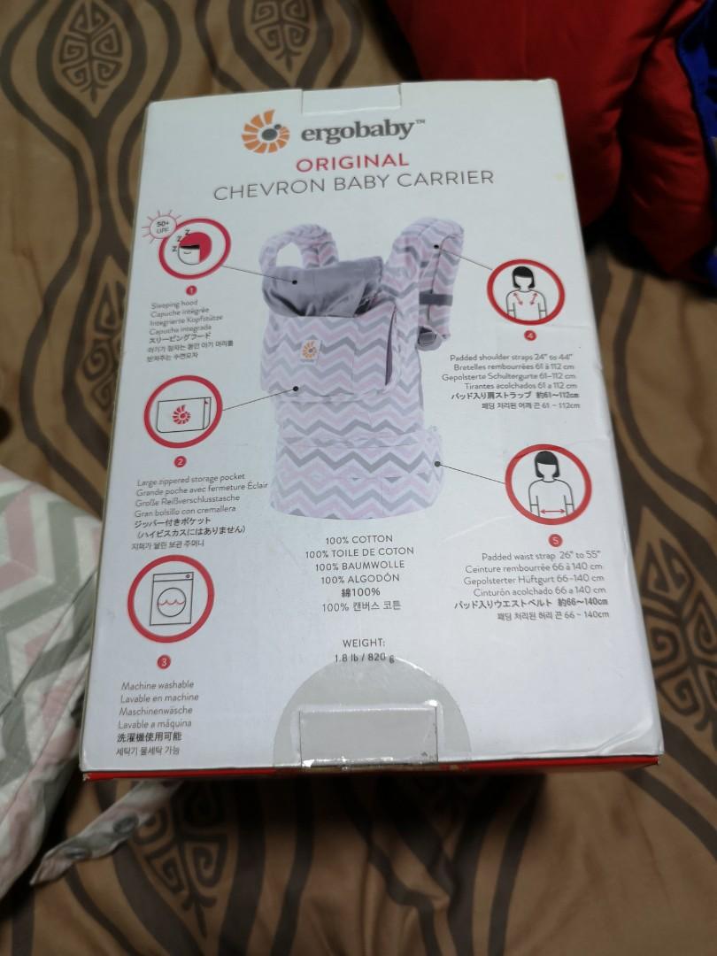 Original Ergobaby Chevron Baby Carrier Babies Kids Going Out Carriers Slings on Carousell