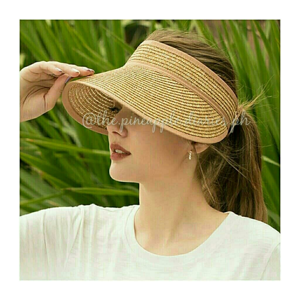 Rattan visor hat Clearance