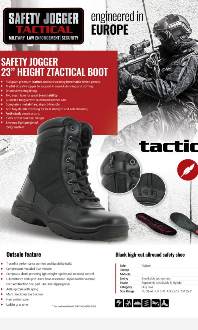 Safety Joggers Tactical boots 