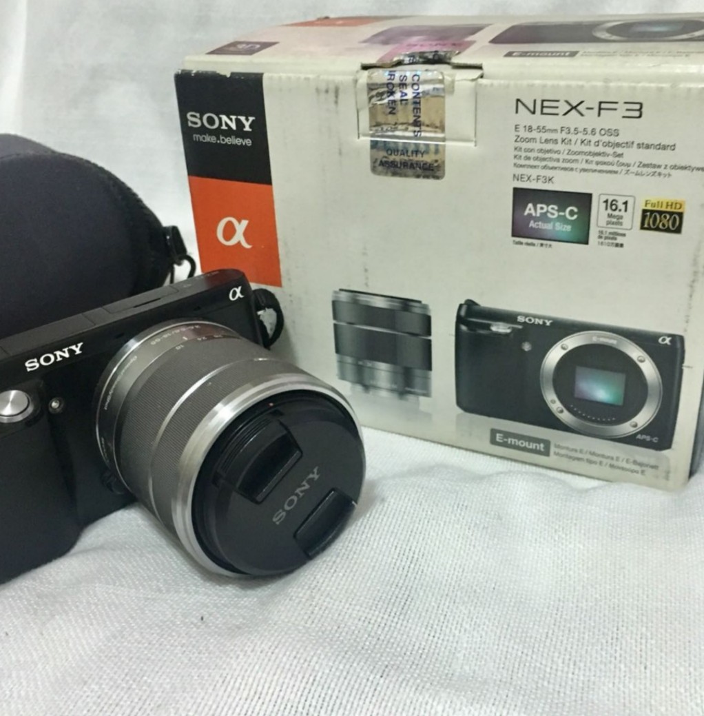 Sony Alpha NexF3 Mirrorless Camera, Photography, Video Cameras on