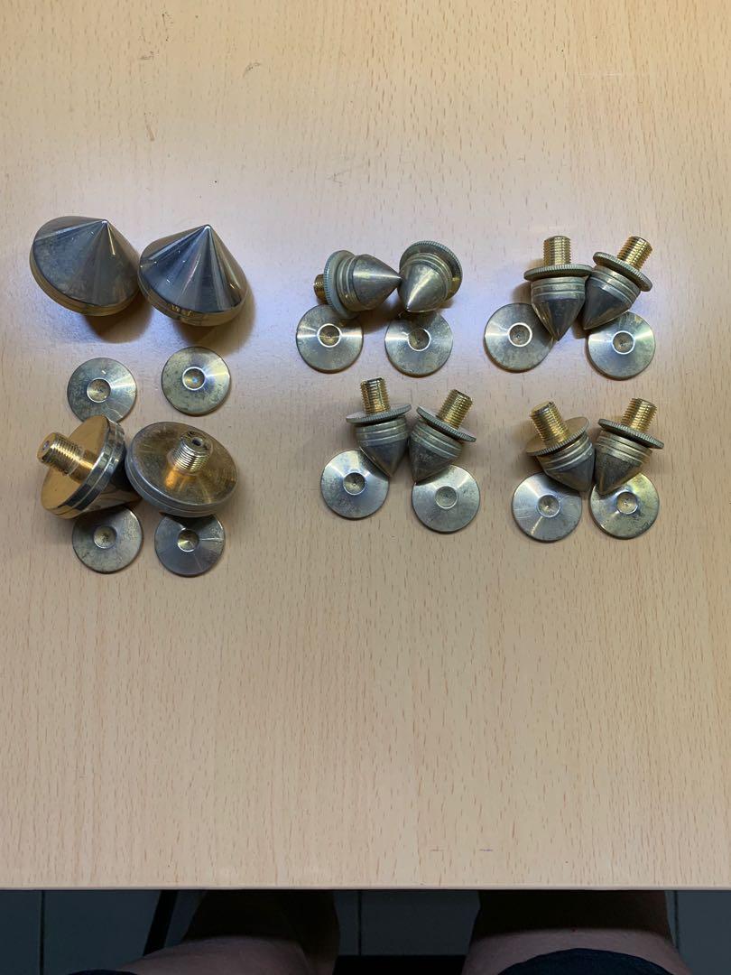 Speaker stand spike and base, Audio, Other Audio Equipment on Carousell