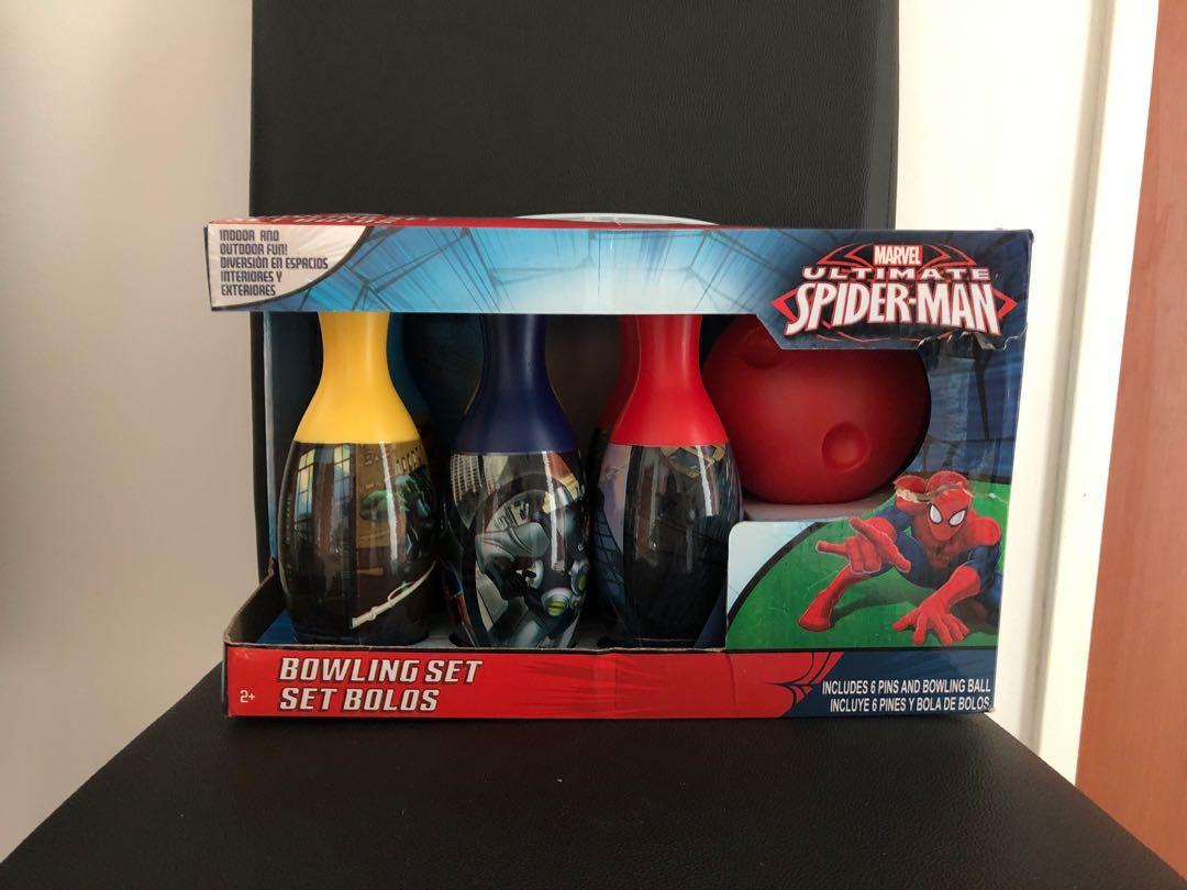 spiderman bowling set
