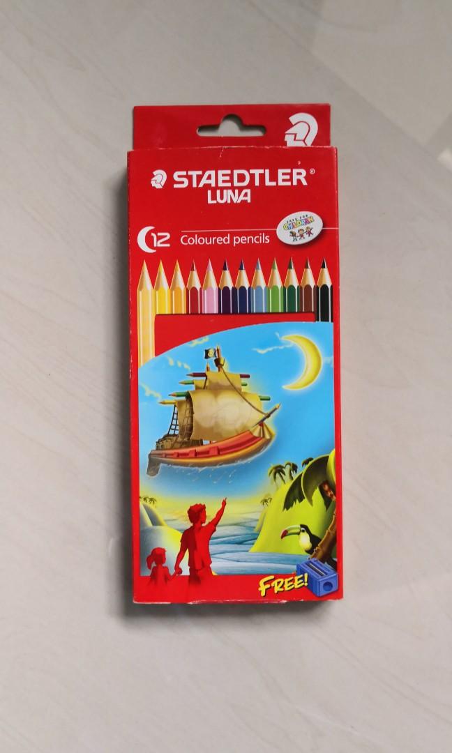 Staedtler 12 Coloured Pencils Long Books Stationery Stationery On Carousell