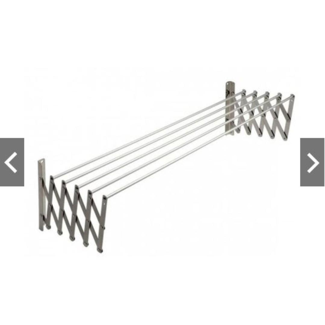 TA80 Aluminium Retractable Drying Rack Cloth Hanger, Furniture & Home