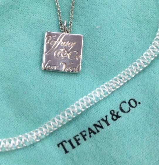 Tiffany Notes Square Pendant, Luxury 