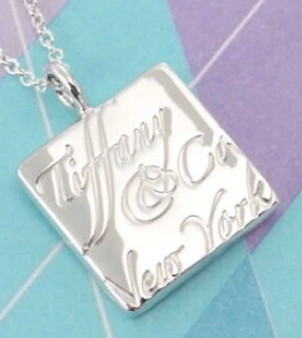 Tiffany Notes Square Pendant, Luxury 