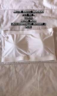 Basic white bandeau