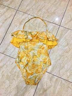 Bikini yellow flowers