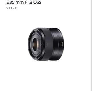Sony Lens 35mm 1.8 OSS