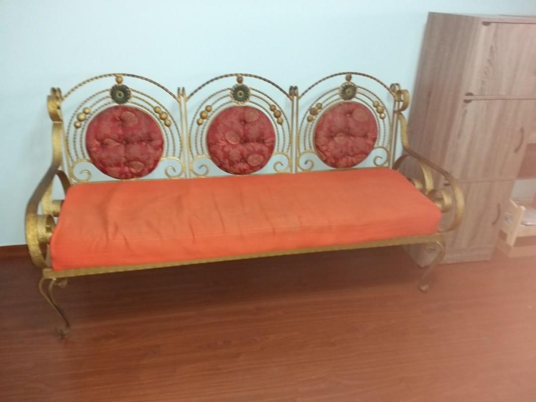 3 2 Wrought Iron Sofa Set Furniture Tables Chairs On Carou 3 2 Wrought Iron Sofa Set Furniture