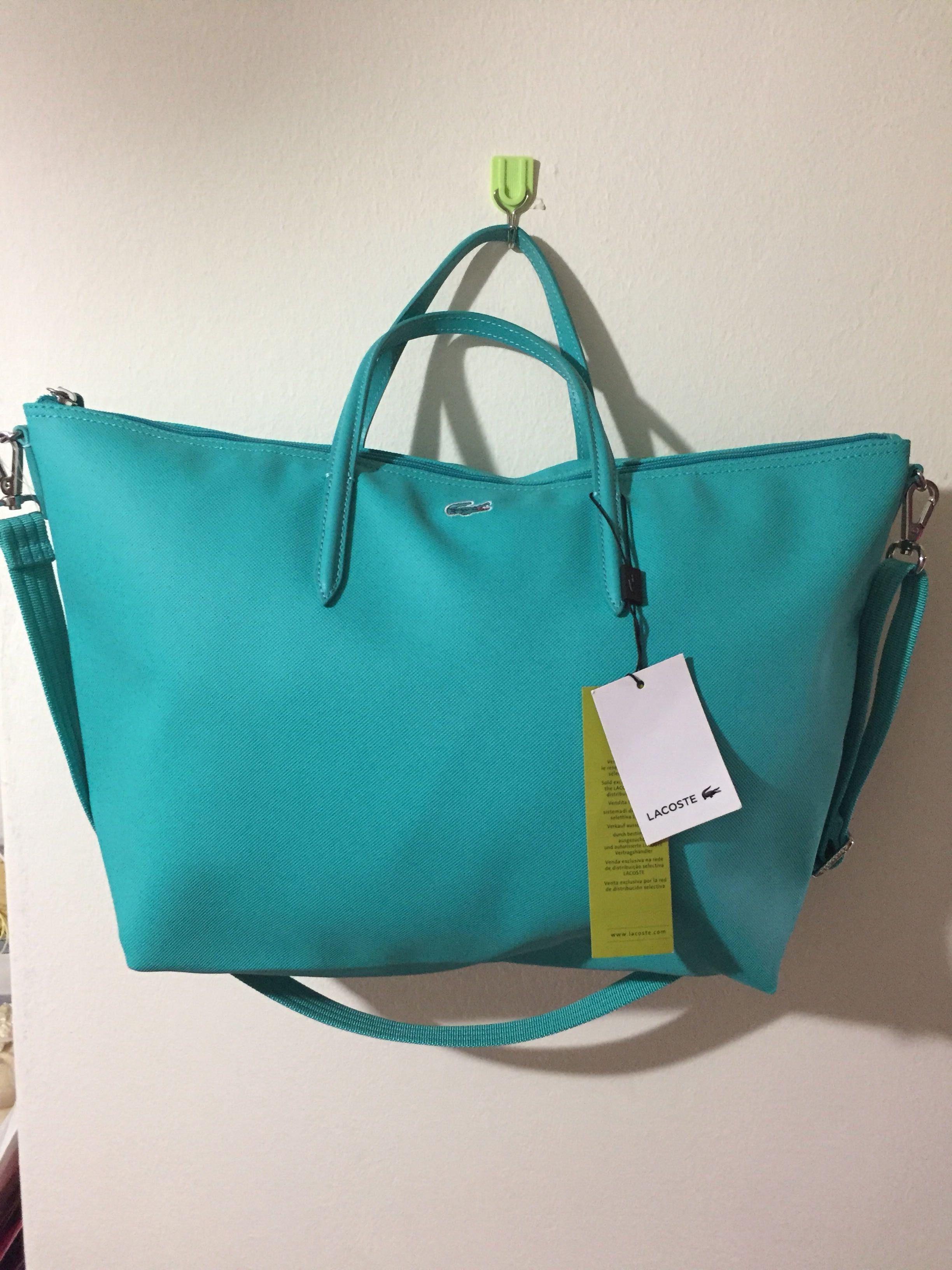 Lacoste dual carry tote bag deals