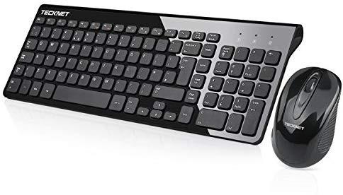 A101 Tecknet Wireless Keyboard And Mouse Set 2 4g Slim Desktop Cordless Keyboard And Mouse Combo With Uk Layout And Whisper Quiet Keyboard Design Electronics Computer Parts Accessories On Carousell
