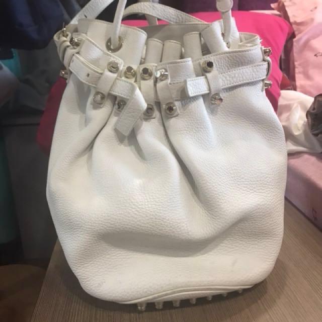 Alexander wang store white bag