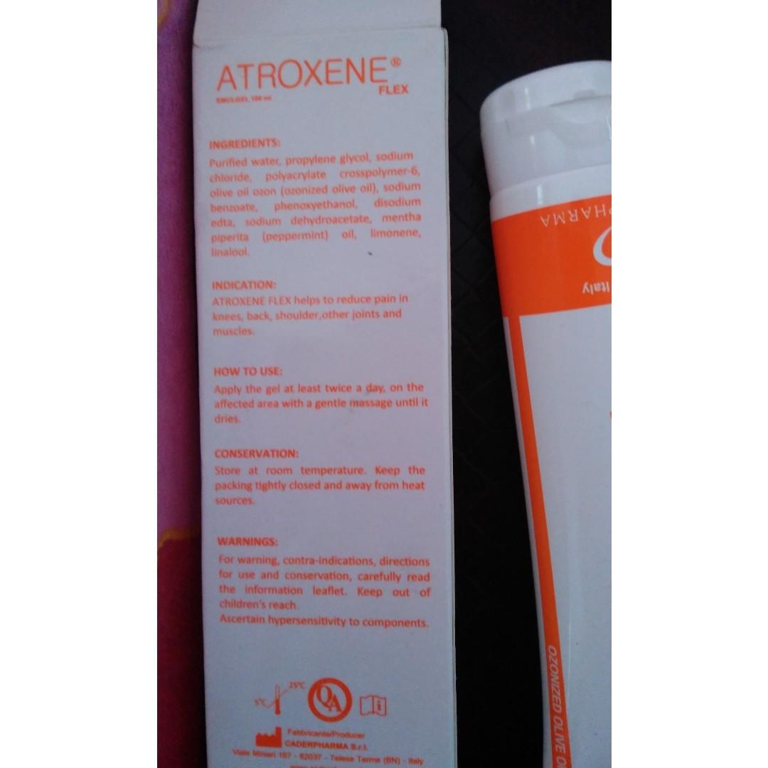 Atroxene Emulsion Gel Join Pain Health Beauty Skin Bath Body On Carousell