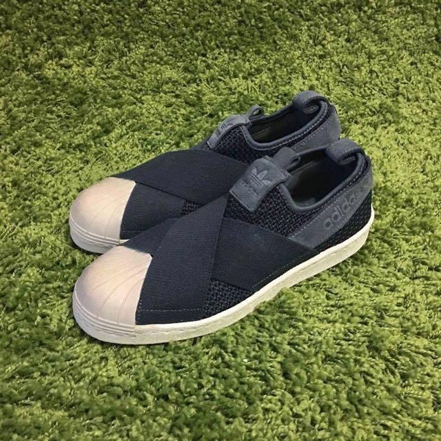 adidas originals superstar slip on Green