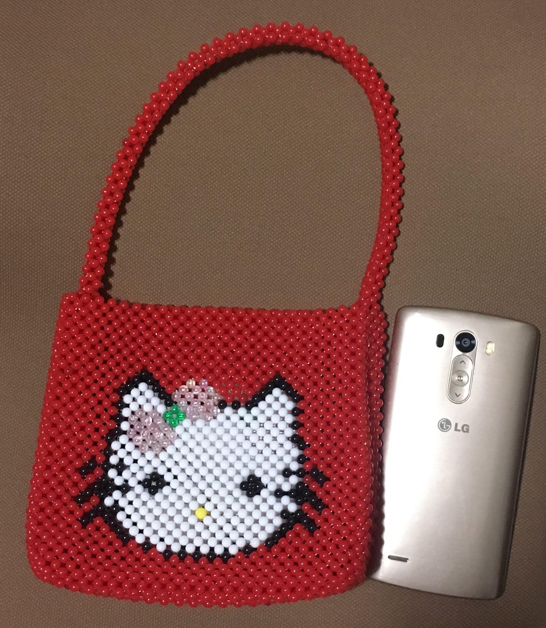 Beaded Red Hello Kitty Bag Kitty
