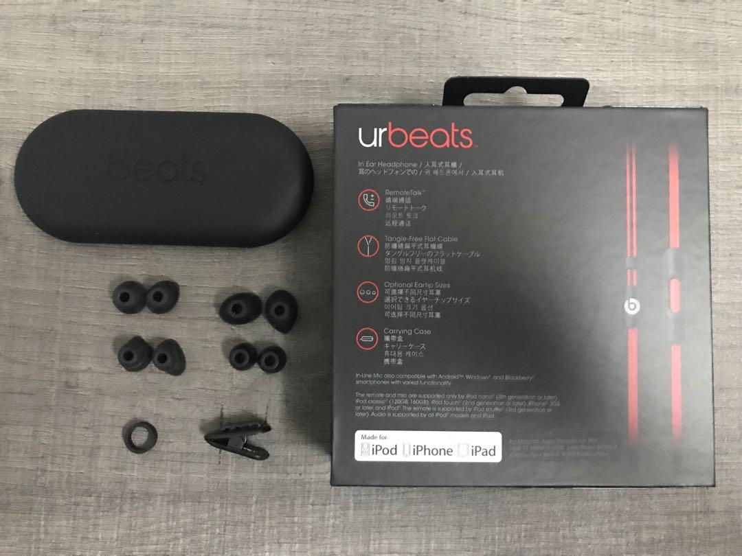 Beats urBeats 2 In Ear Earphones Matte Black Audio Earphones