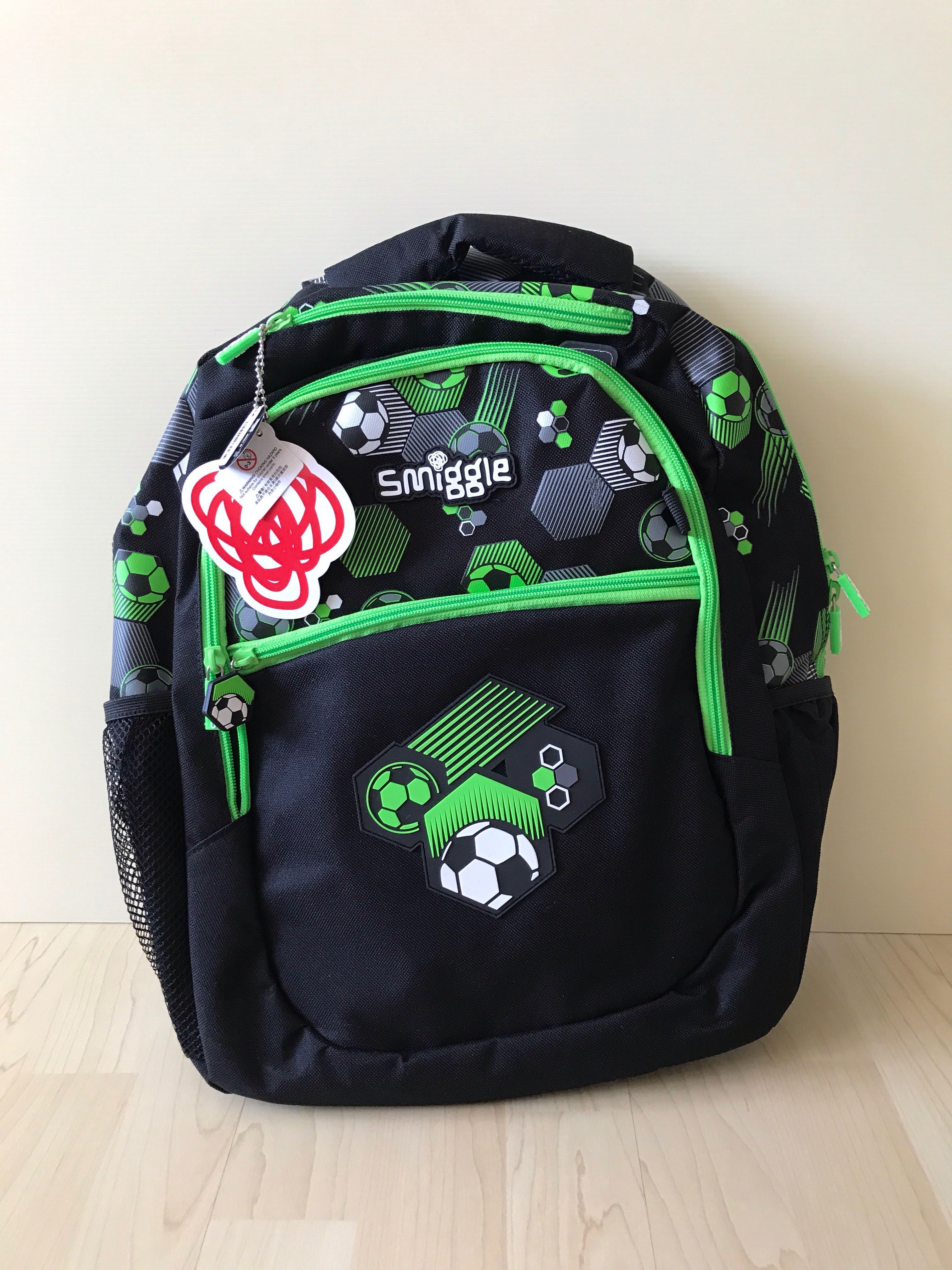 smiggle backpack football