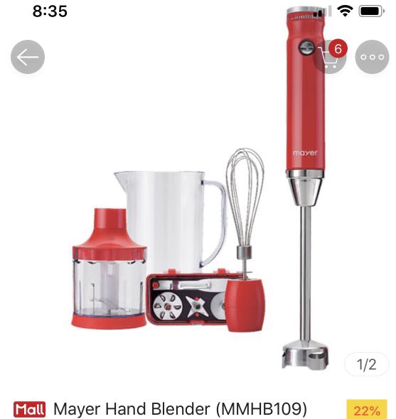 BNIB Mayer Hand blender MMHB109, TV & Home Appliances, Kitchen