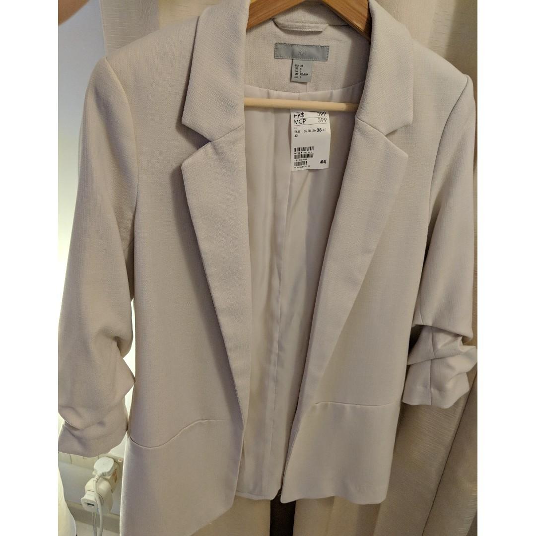 Brand New H M White Cream Women S Blazer Women S Fashion Clothes Outerwear On Carousell