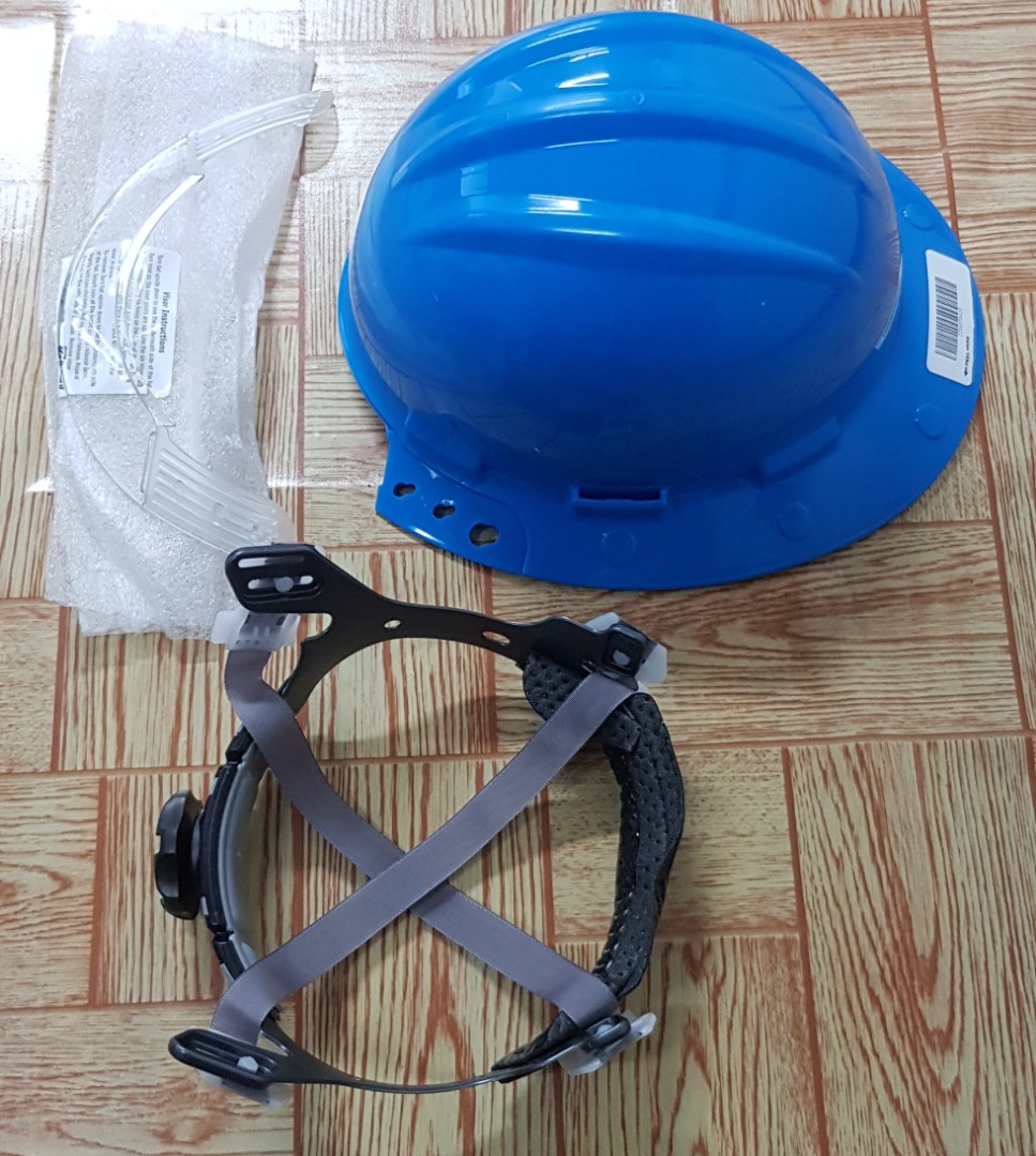 Bullard hard hat with upper visor (clear tint), Health & Nutrition