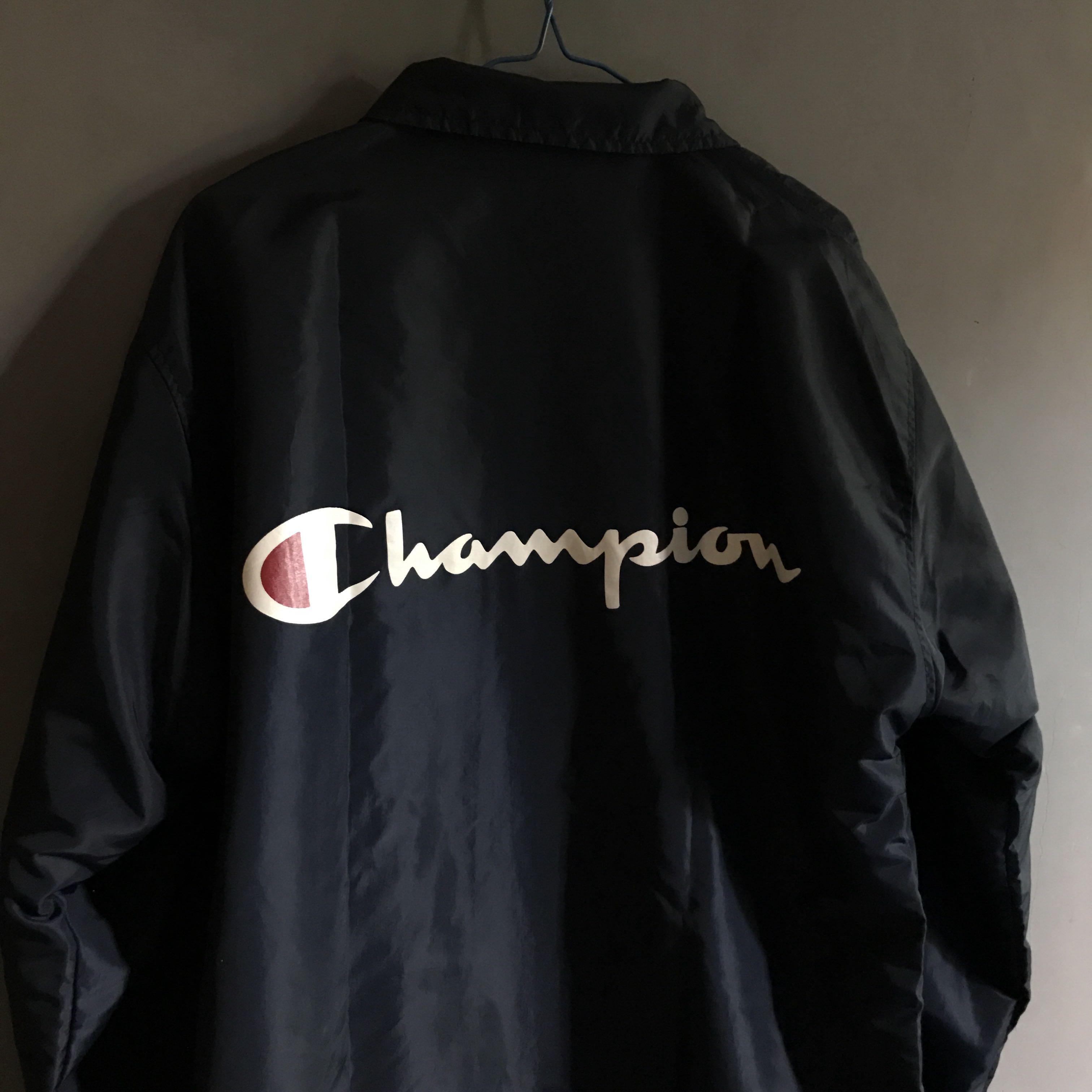 champion big logo jacket