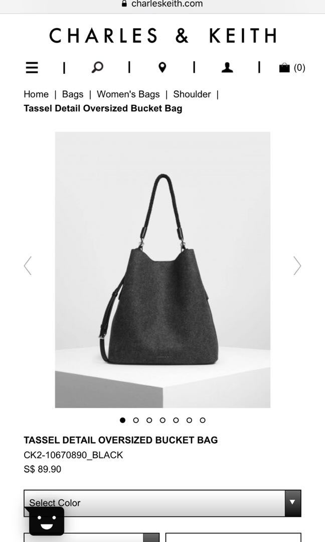 Tassel detail oversized bucket bag store