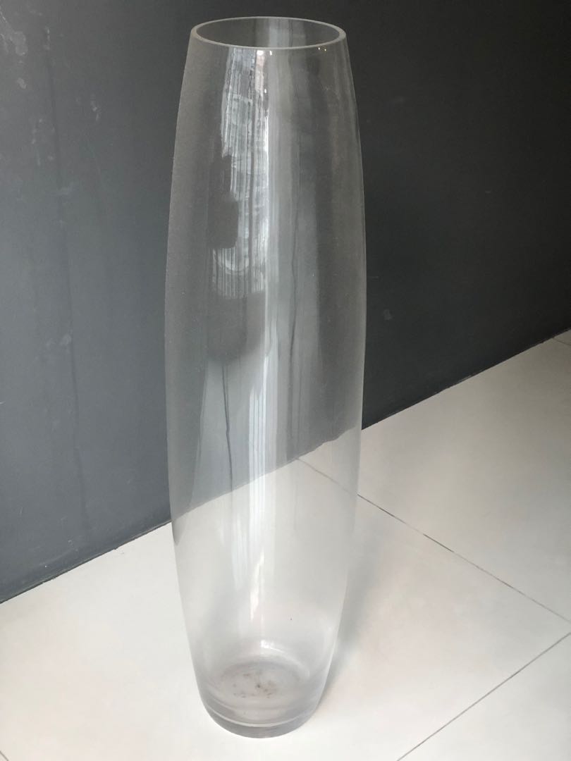 Chinese New Year Decor Minimalist Tall Glass Floor Vase