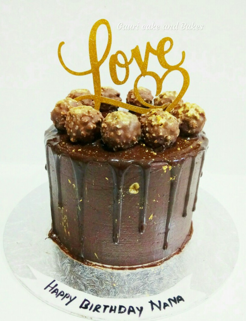 Chocolate Cake Ferrero Rocher Cake Valentine S Day Cake Food Drinks Baked Goods On Carousell