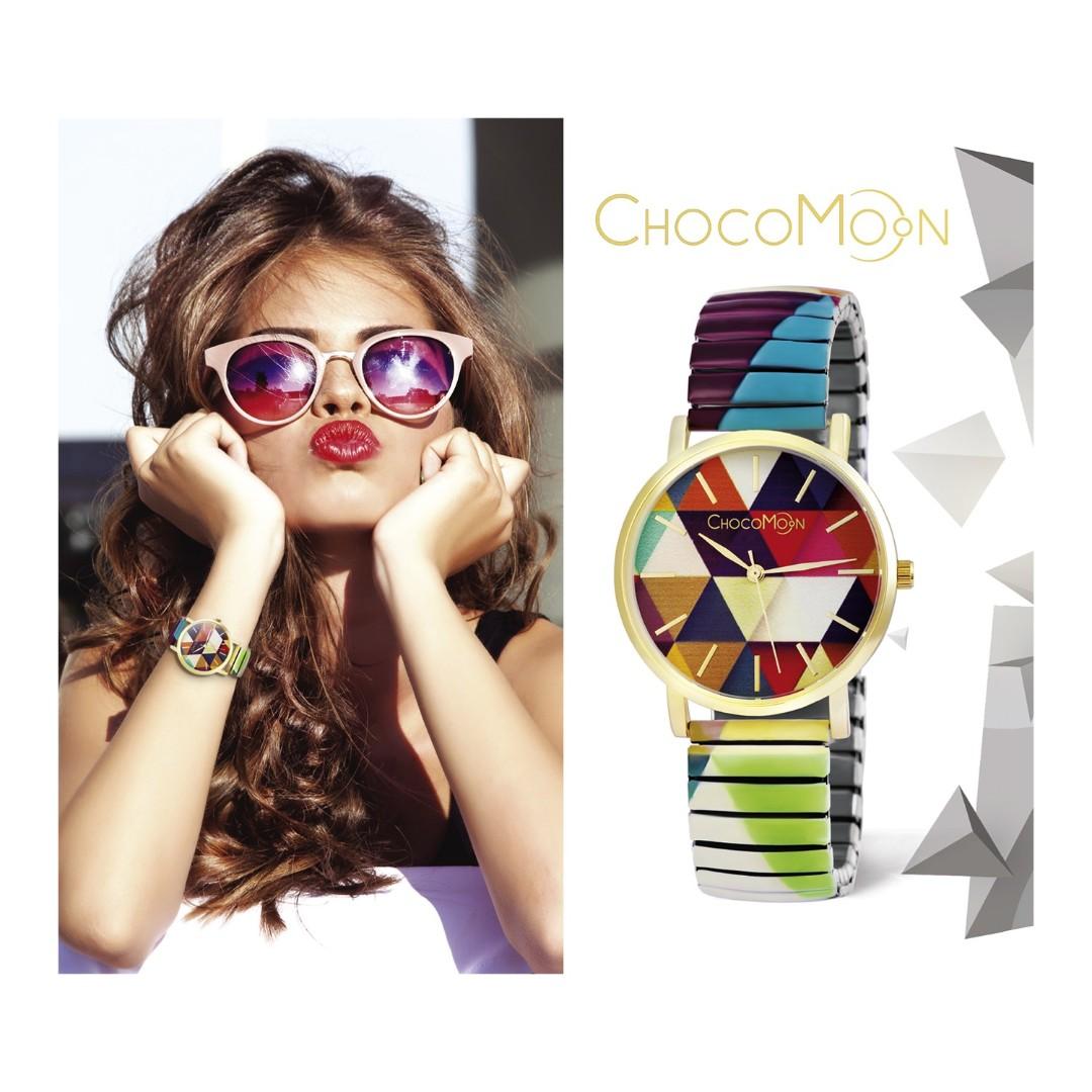 Chocomoon geometric ladies watch vintage style discount