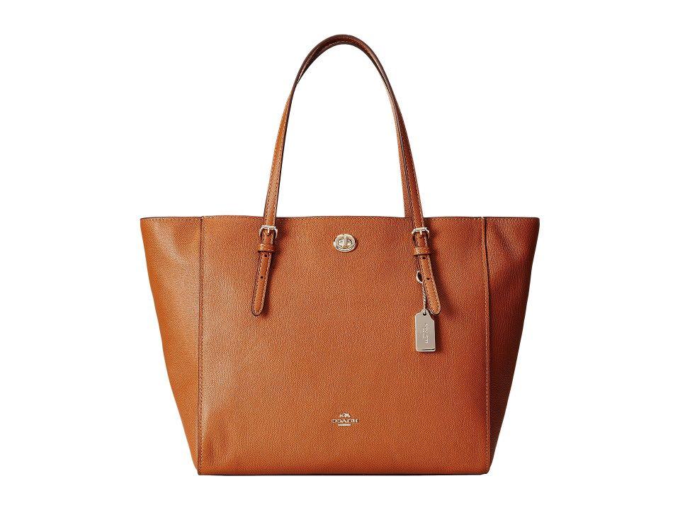 Coach functional outlet crossgrain turnlock tote